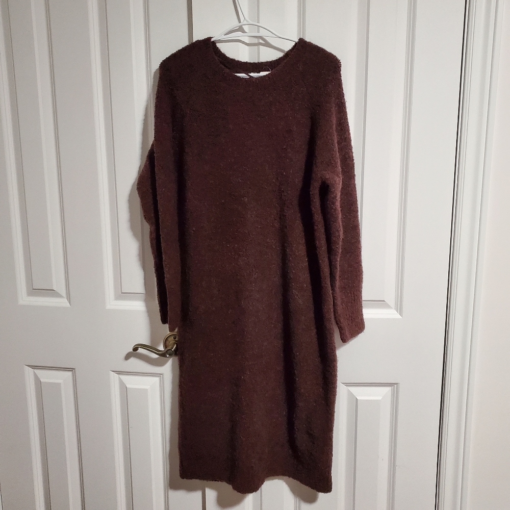 Uniqlo boucle knit sweater dress